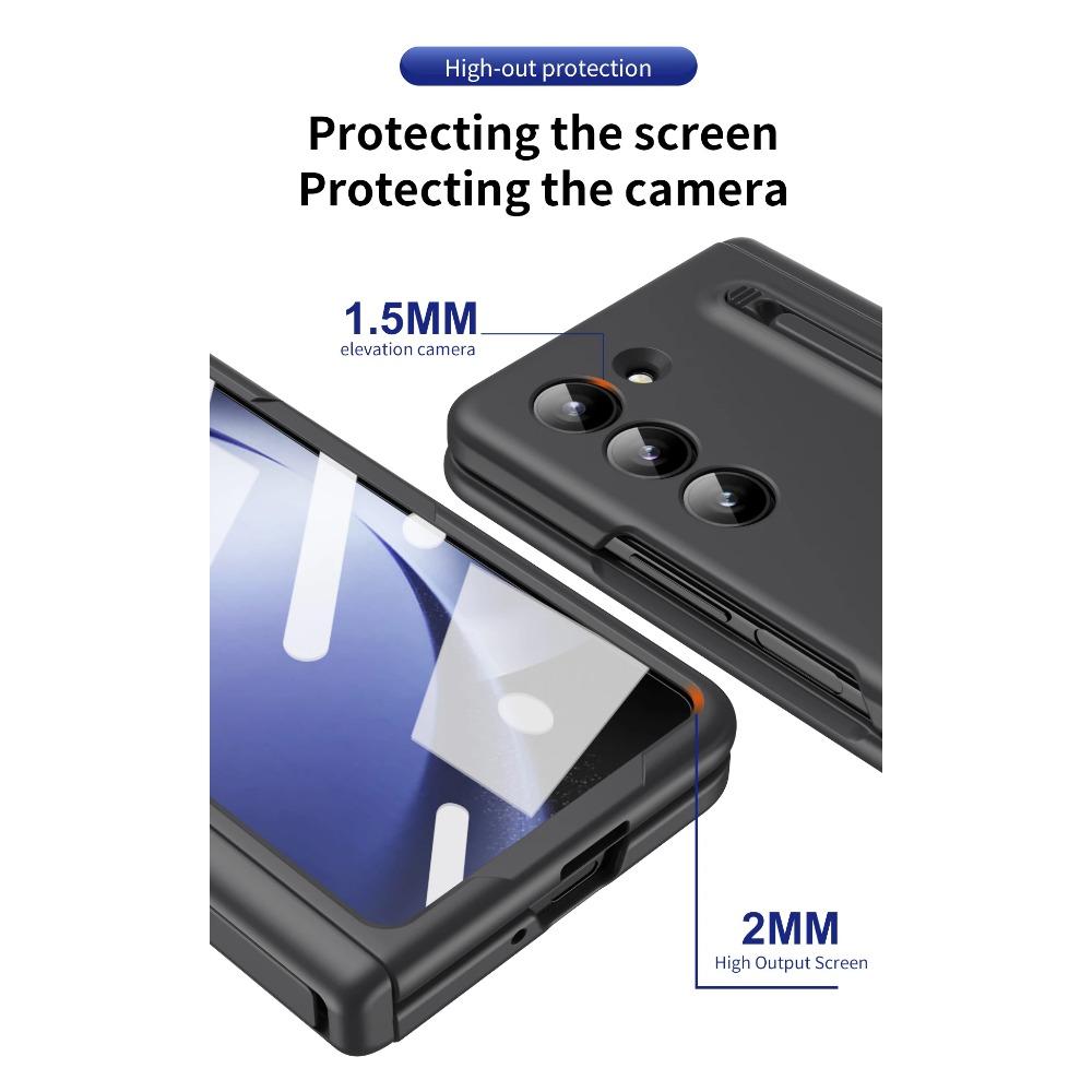 Hard PC Shockproof Phone Cover with Touch Pen Screen Protector Bracket for Samsung Galaxy Z Fold 6 5 4 3 Case