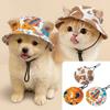 Breathable Pet Bucket Hat Adjustable Drawstring Pet Cowboy Hat Unique Cat Dog Sun Hat  Pet Decor