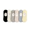 Socks Women'S Solid Color Basic Vertical Strip Silicone Non-Slip Invisible Women'S Socks Versatile Comfortable Women'S Socks Thin Model