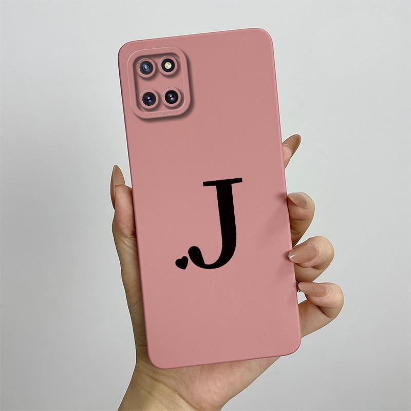 For Samsung Galaxy Note10 Lite Case SM-N770F 6.7'' Cute Initial Letters Cover Soft TPU Phone Case For Samsung Note 10 Lite Bags