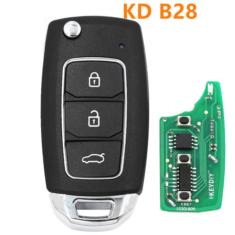1 шт. Keydiy KD B28 Универсальный проводной пульт-ключ 3 кнопки Автомобильный пульт дистанционного управления для KD-x2 KD900 Серия B Пульт дистанционного управления Автомобильный ключ