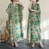 Summer Color Travel Retro Long Skirt Cotton Linen Dress