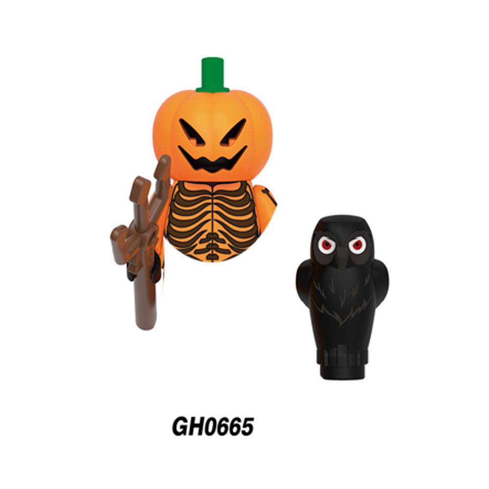 Classic Horror Series Figure Dolls Mini Building Blocks Set Halloween Dress-Up Role Play Collection Gift Toy