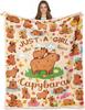 Capybara Blanket for Girls Boys, Capybara Gifts for Girls, Ultra Soft Throw Blanket for Room Decor Bedding 40"x50"