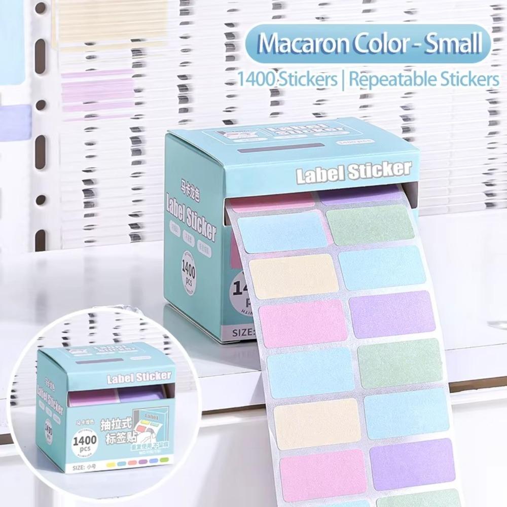 400/1400PCS Writing Pull Out Sticky Notes Fully Adhesive Index label Name Stickers  Student Gifts