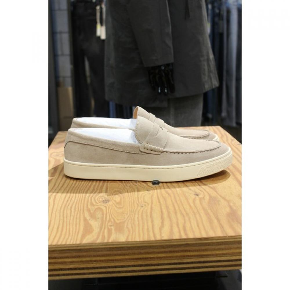 Pani Kare Mario Light Beige Cowhide Suede Loafer M Gfo01be