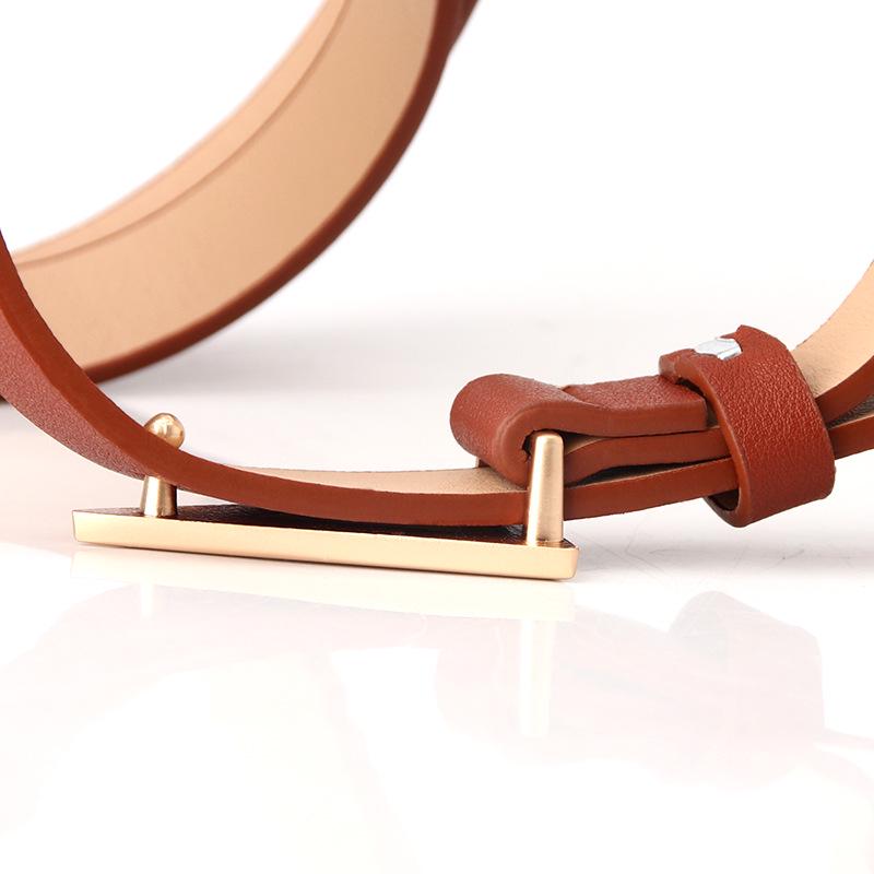 Trendy Women's Belt Alloy Triangle Snap Button Fashionable Versatile Dress Belt Dongdaemun Trendy Decorative Trousers