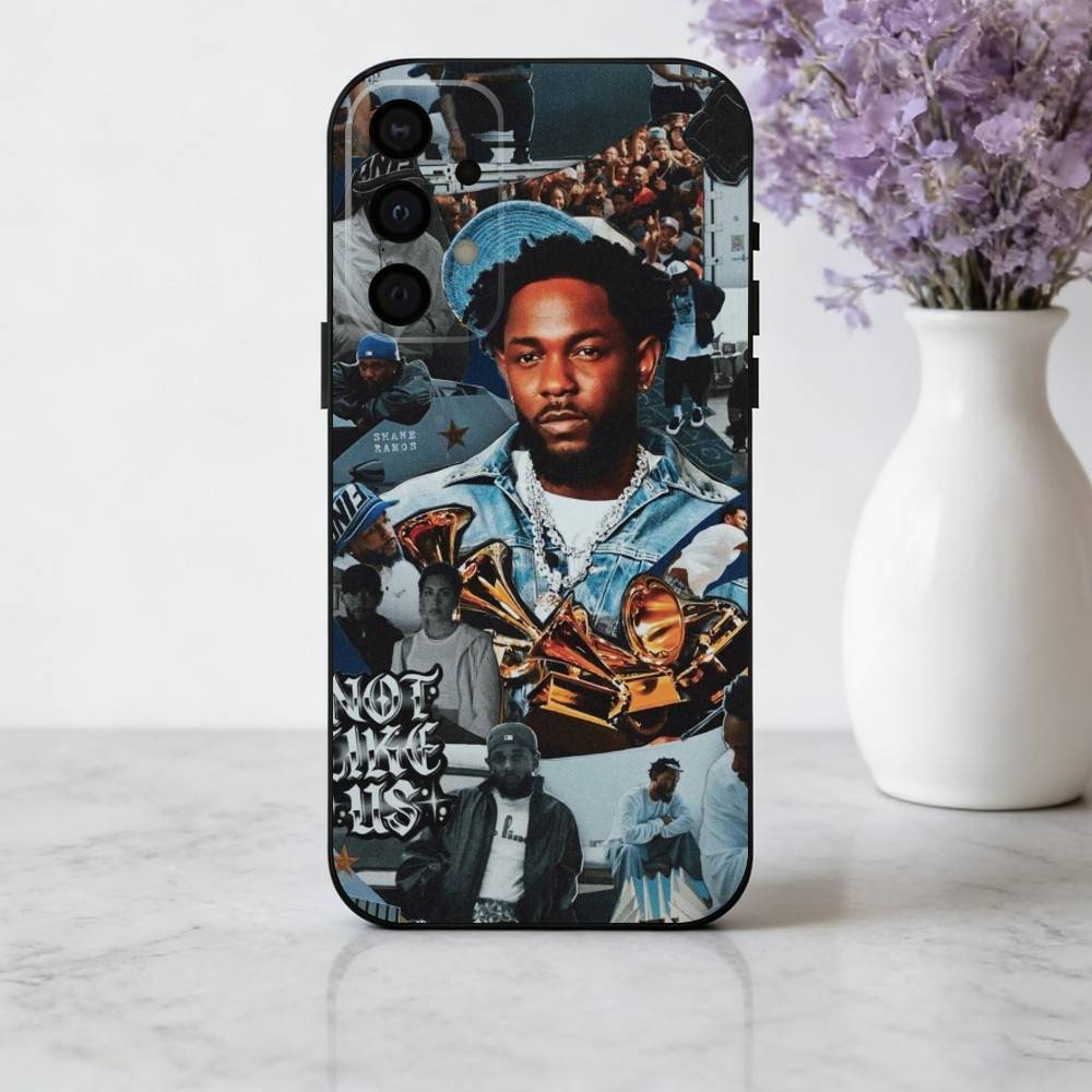 K-Kendrick-K Rapper L-Lamar-R Phone Case For Samsung Galaxy A73,A72,A71,A70,A53,A52,A51,Soft Silicone Black Cover