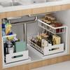 Storage Rack Seasoning Organizer Strong Load-bearing Rust-proof Pull-Out Design Kitchen Storage Shelf Spice Rack