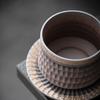 250ml Coarse Pottery Gilded Coffee Cup Japanese Retro Creative Tea Cup