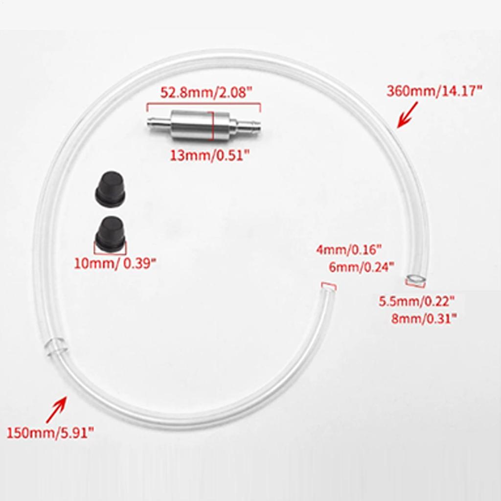 Brake Bleeder Hose Kit Motorcycle Brake Fluid Bleeder Tube With Check Valve Motorcycle Car Clutch Fluid Replacement Hydraulic