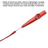 uxcell Kazoo Music Box Aluminum with Flute Set Instrument, Alloy, Red, Diaphragm, Party, Guitar, Ukulele, Violin, Piano, Keyboard, 2-Piece