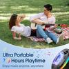 Bluetooth-Duschlautsprecher, tragbarer Bluetooth-Lautsprecher, 360°-HD-Sound, RGB-Lichter, UKW-Radio, IPX7 wasserdichter kabelloser Lautsprecher mit Saugnapf und Mikrofon
