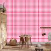 Wallpaper Fabric Pattern Powder Pink, White and Pink 50x1000