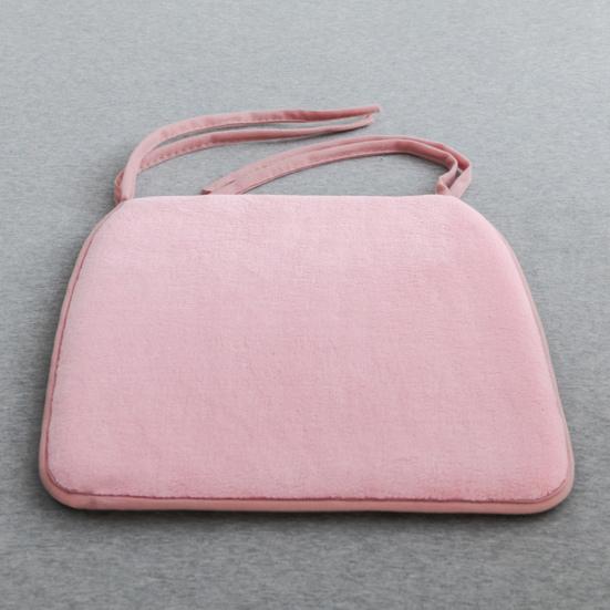 Winter Warm Velvet Seat Cushion for Folding Chairs Plush Chair with Ties, Soft Cozy Non-slip Cushion, 15.75" Comfortable Mat Workstation x Office
