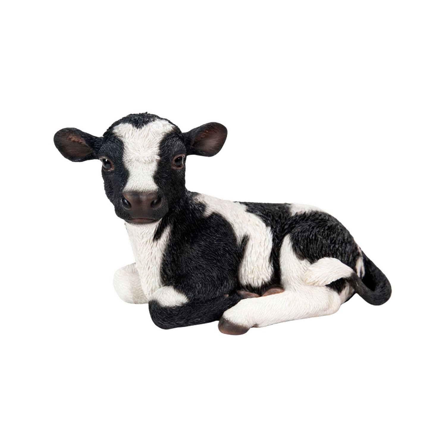 

Ubia Black and White Cow Lying Down Facing Left, 19.8 x 10 x 11.8 cm, Figurine, Ornament, Animal, Garden Decor, Cow, H20145