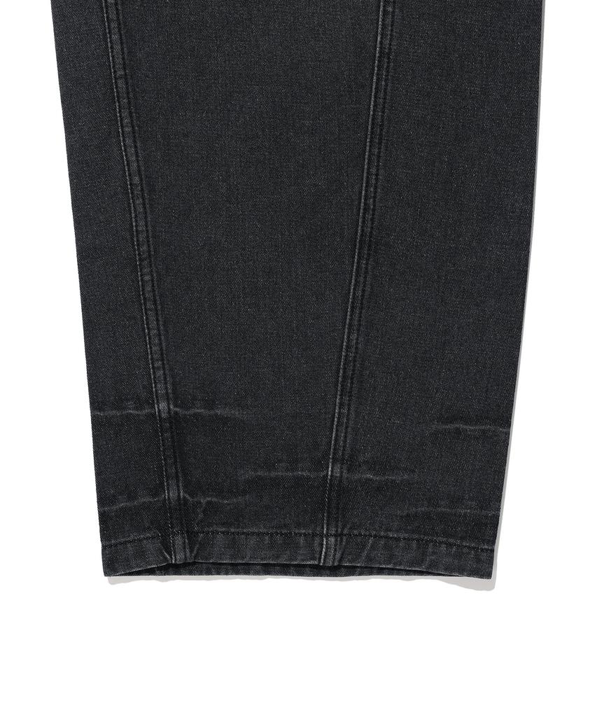 WACKY WILLY [26Ss] Wide Denim Pants Black