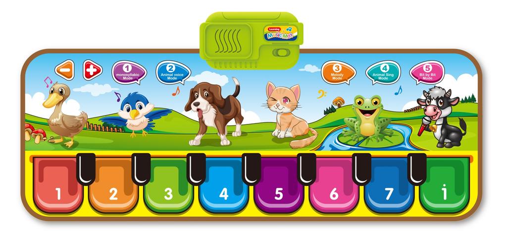 Interaktywna Mata Edukacyjna Gra Odgłosy Zwierząt Klawisze Sensoryczna