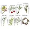 Beautiful Plant Pins Metal Brooches Nature Theme Jewelry Unique Badges Alloy Texture Suitable for Party and Everyday Use