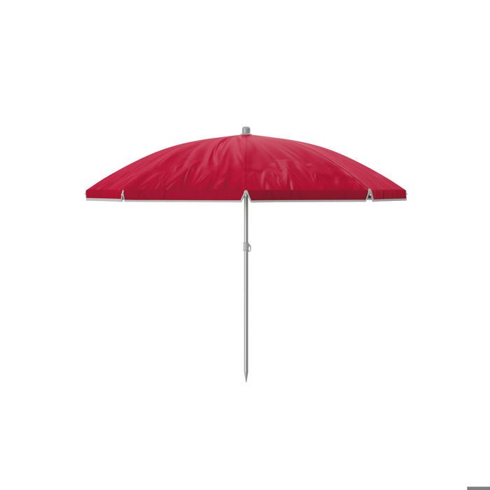 Parasol de plage - MARBUENO - SUMMER 10101RJ - Rouge - Diamètre 160 cm - Polyester & Acier