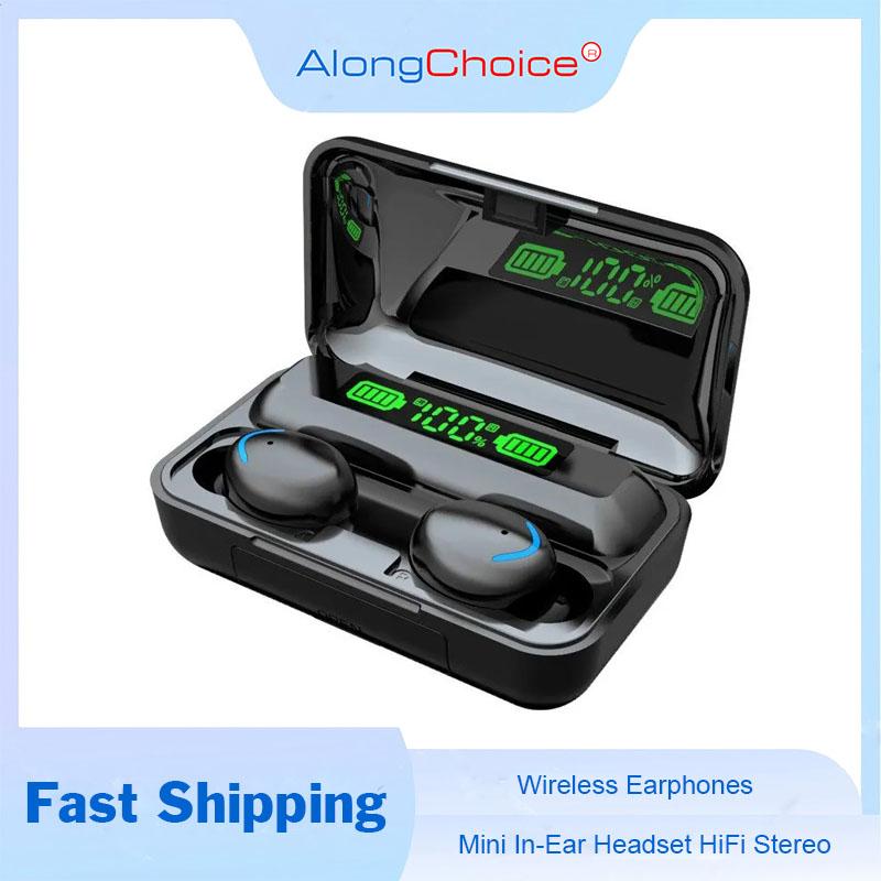 Nouveaux Écouteurs Sans Fil F9 TWS Bluetooth 5.0 Écouteurs à Réduction de Bruit Casque Stéréo Affichage LED Casque de Sport Avec Micro