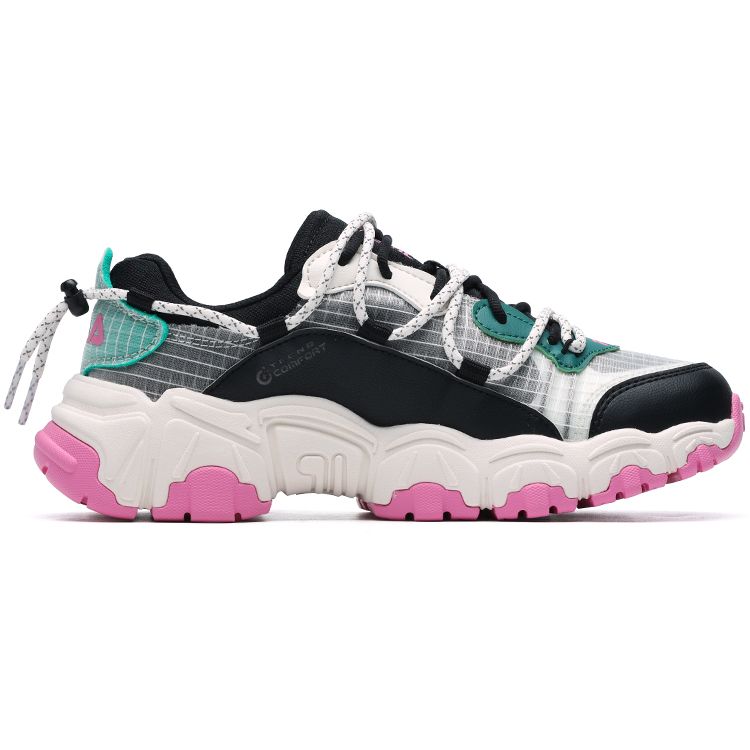 FILA Fusion Marathon Leather Fabric Synthetic Leather Retro Versatile Sports Wear Resistant Low Top Lifestyle Casual Shoes Women sneaker T12W125202FBG