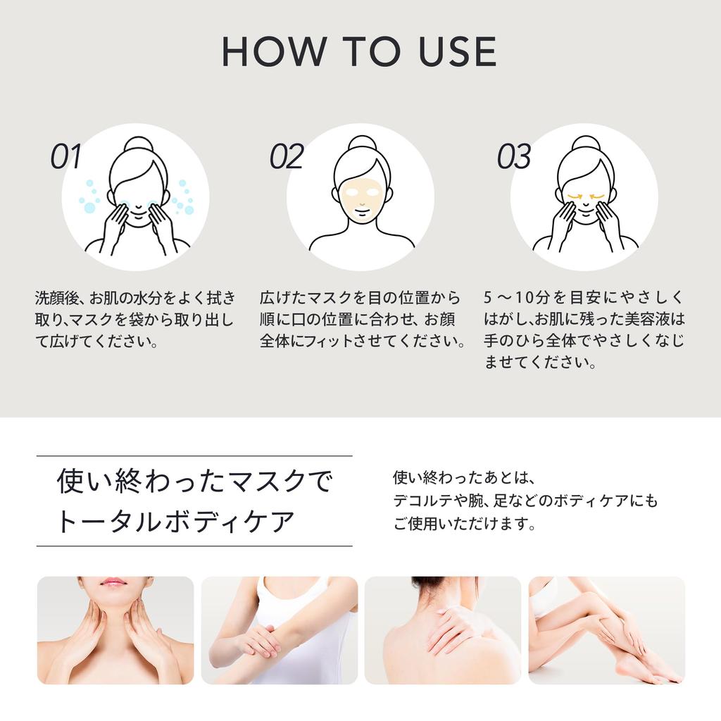 Face Mask Trial Set 30 Masks C Moisturizing Large Made In Japan Make.iN (2 Types, Each) [Vitamin 300] [HARI Spicule] Mask, Capacity,