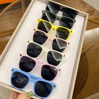 Children'S Sunglasses Uv Protection Baby Sunglasses Personalized Square Boys And Girls Sunshade Glasses