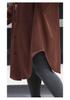 Plus Size Women's Hooded Long Sleeve Midi Trench Coat 300 Jin Fat MM Slimming Jacket