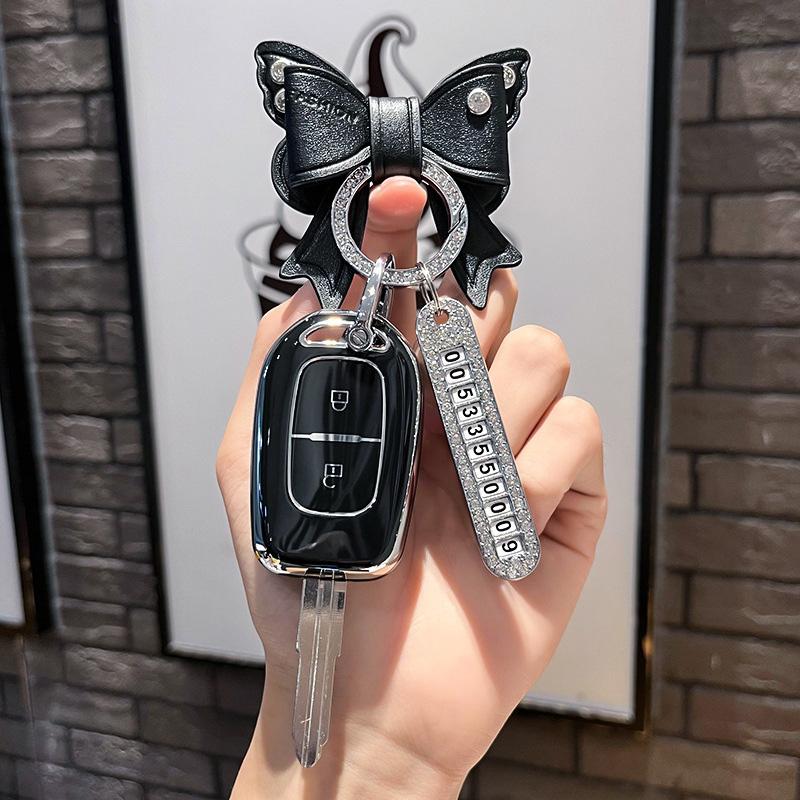 2/3 Buttons Fit For Renault Duster Dacia Scenic Master Megane Soft Tpu Auto Key Fob Case Cover Housing Mount Key Ring Protector Key Fob Ring