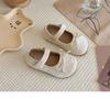 Korean Velvet Girls' Bow Princess Shoes - Retro, Versatile, Shallow Mouth for Spring & Autumn