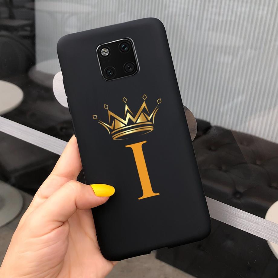 Letters Matte Case For Huawei Mate 20 Pro Cover For Huawei Mate20 20Pro LYA-L29 HMA-L29 Bumper Shockproof Funda Soft Silicone