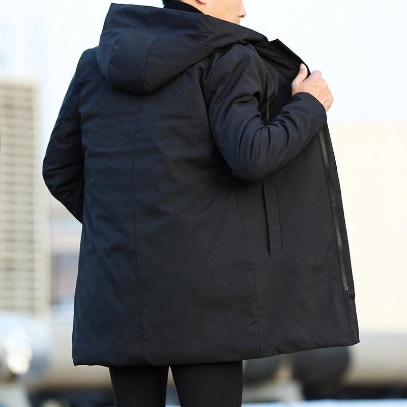 Homme Hiver Chaud Manteau à Capuche Camping Coupe Vent Parka Veste Trench Coat Homme Hiver Chaud Manteau à Capuche Camping Coupe Vent Parka Veste Trench Coat