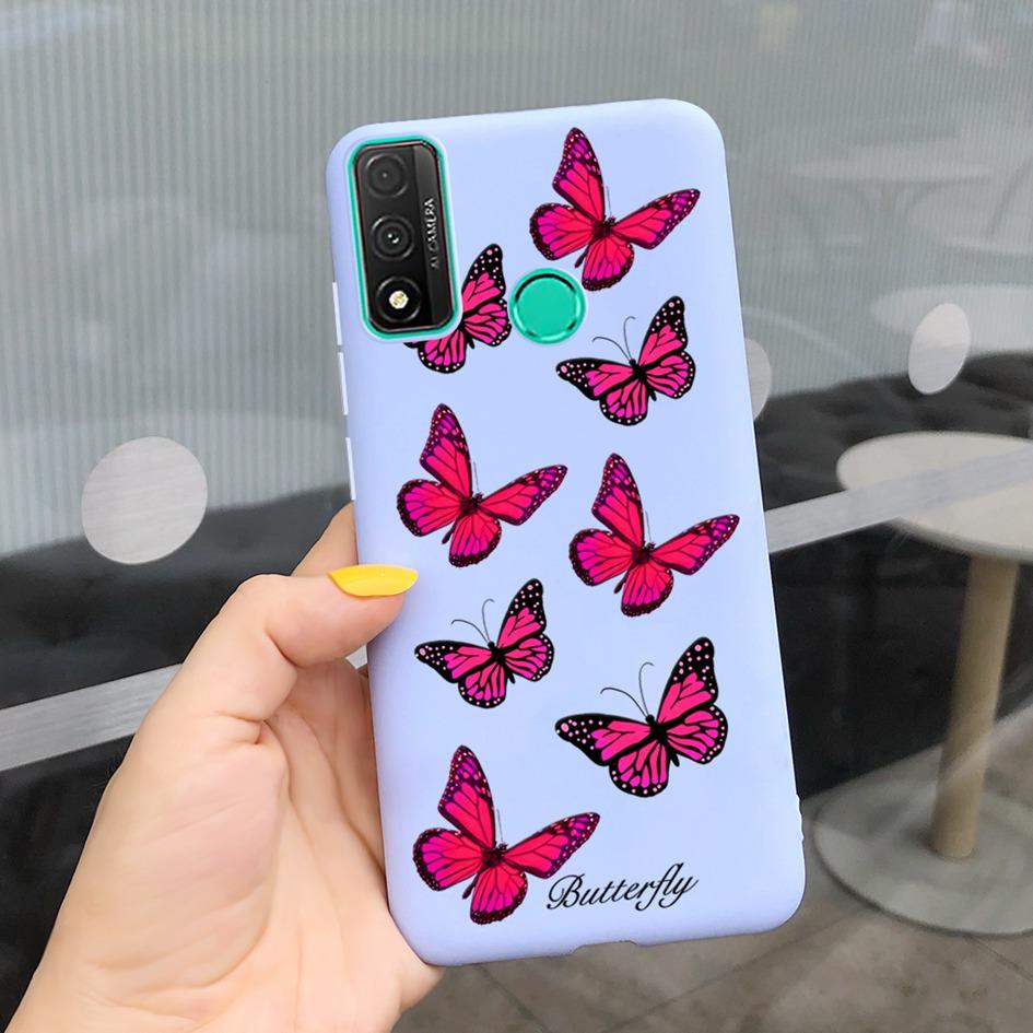 For Funda Huawei P Smart 2020 Case Coque Popular Lavender Flower Phone Case For Huawei P Smart 2020 6.21" Soft Shockproof Bumper