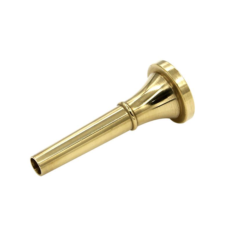 Gold Lacquered Copper Trumpet Mouthpiece for Military and Assault Trumpets