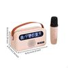 Karaoke Microphone, MultiFunctional Speaker, Lyrics Display White 1 Microphone