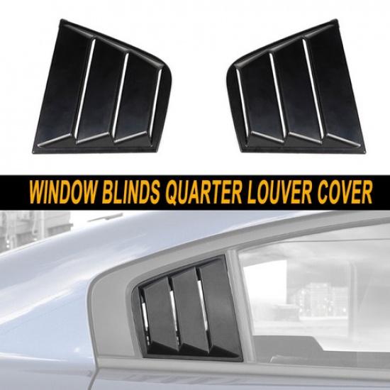 

Rear Side Window Louvers Air Vent Shades Cover Blinds For Dodge Charger 2011+