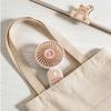 Cartoon Mini Handheld Fan Cute Hanging String Portable Fan Three-speed Adjustable Portable Phone Stand Small Fan