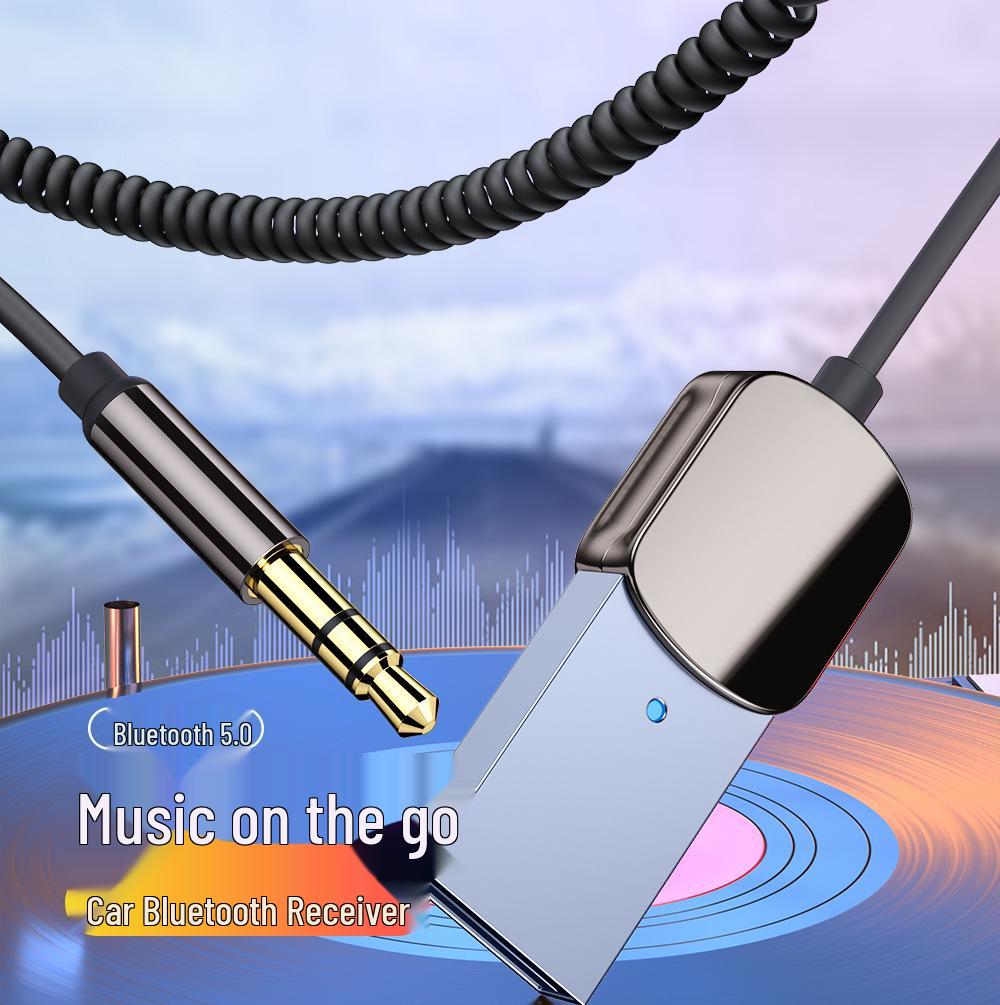 

Автомобильный Bluetooth-приемник 5.0 и AUX-адаптер для беспроводных звонков EB01 Bluetooth Audio Receiver