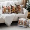 Christmas Gingerbread Man Pillowcase Bedroom Sofa Cushion Cover 100% Polyester Living Room Cushion Pillowcase Home Decor