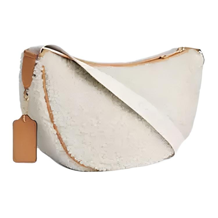 COACH Shearling Crossbody Bag, Shoulder Bag Large Women's Ecru CY660-IMNAT