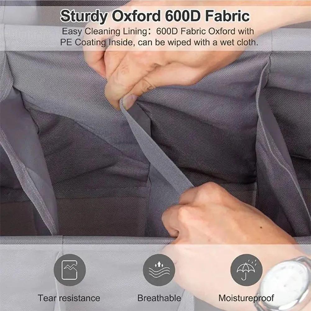 11/12 Grids Wall-mounted Pocket Storage Hanging Bag Shoe Sundries Organizer Rack with Bedroom Bathroom Door Behind Closet Holder