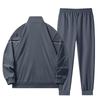 Men's Spring/Autumn Stand-Up Collar Sports Suit: Long Sleeve Running Top & Tapered Leg Pants