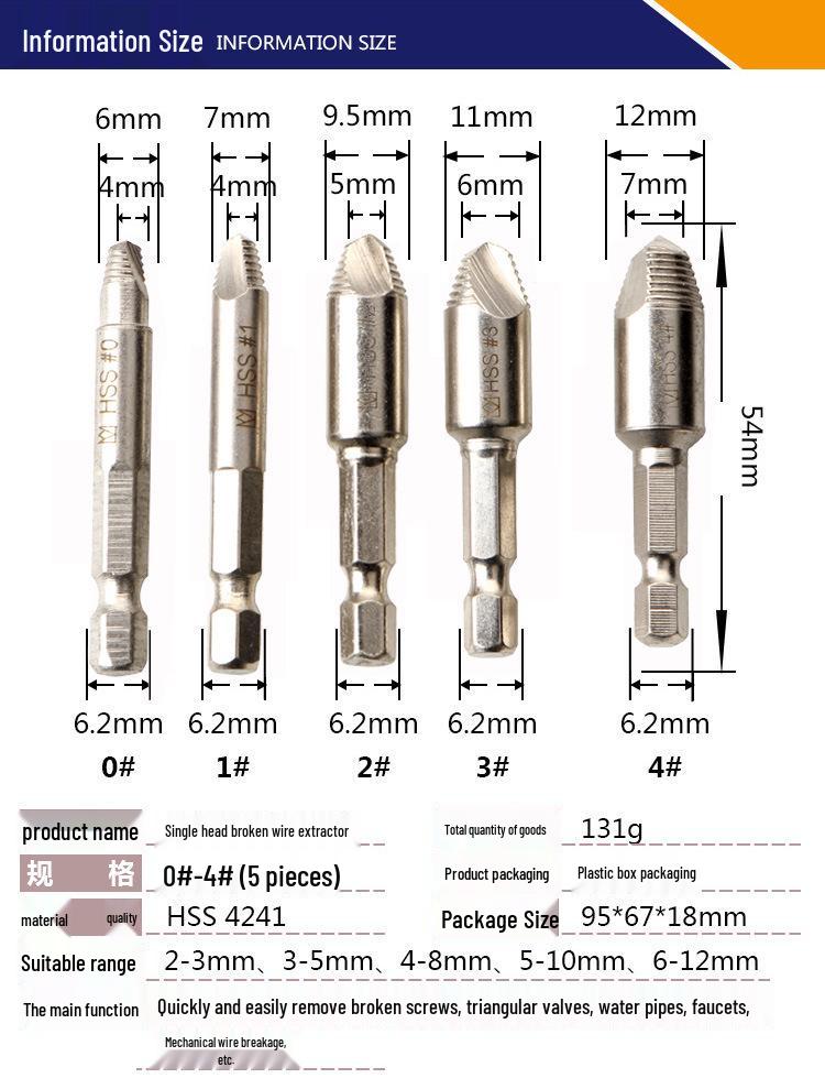 Dual-Head Screw Extractor & Remover Tool