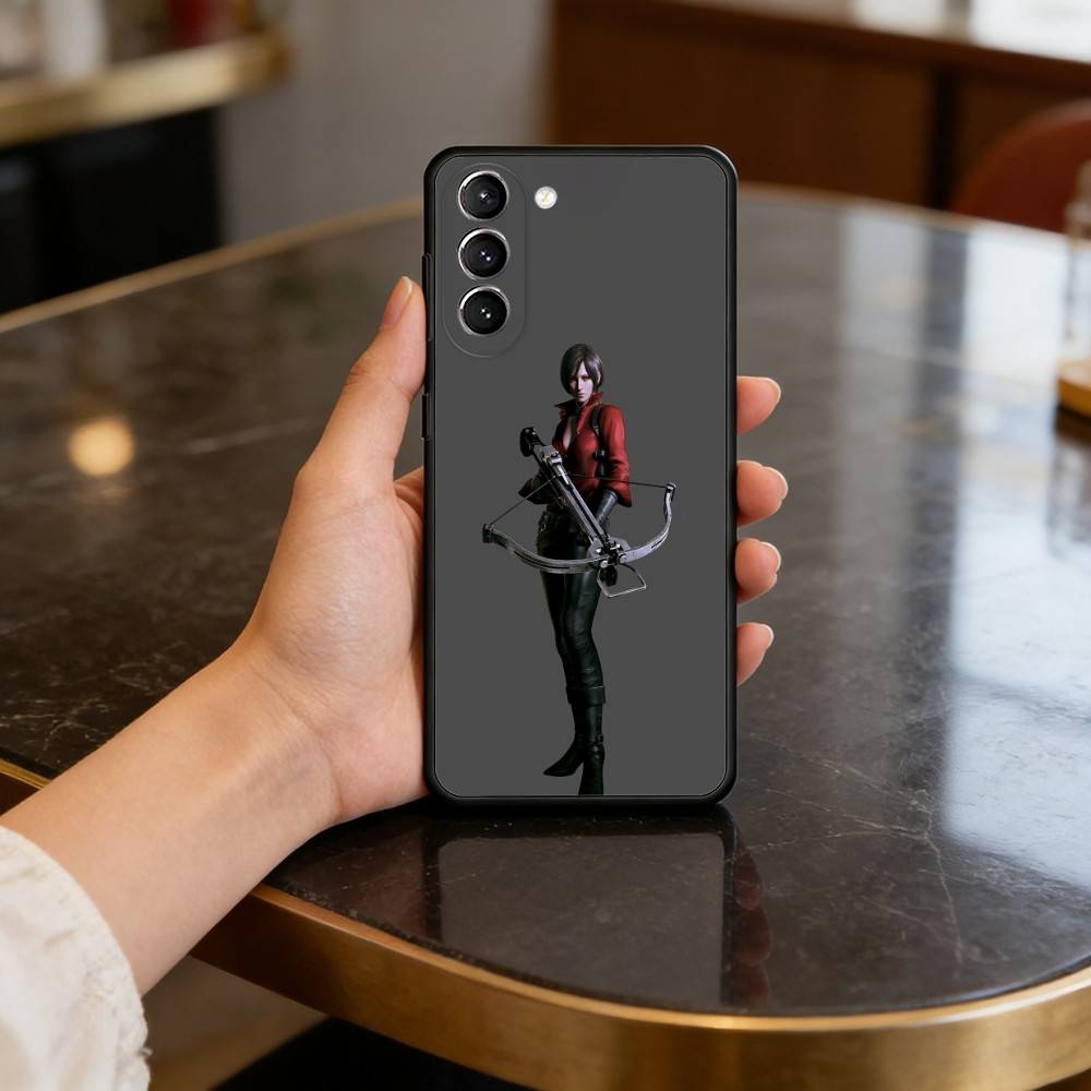 

Чехол для телефона Ada Wong R-Resident E-Evil для Samsung S25,24,23,22,30,21,10,9,Ultra,Plus,Lite,FE,4,5 G Мягкий Черный Чехол Samsung S21plus