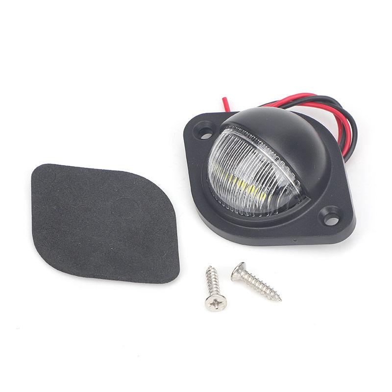 Universal LED License Plate Tag Lights Lamp for MAN Truck Trailer Car Lorry Camper Van RV Pickup SUV ATV UTV Indicator 12V 24V