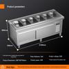 Keleheng Insulated Food Cart: Heated Display Stand with Six Grids, Thickened Non-Magnetic Stainless Steel for Buffets & Canteens