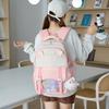 Large Capacity Cartoon Backpack Student Backpack Womens Leisure Use Educational