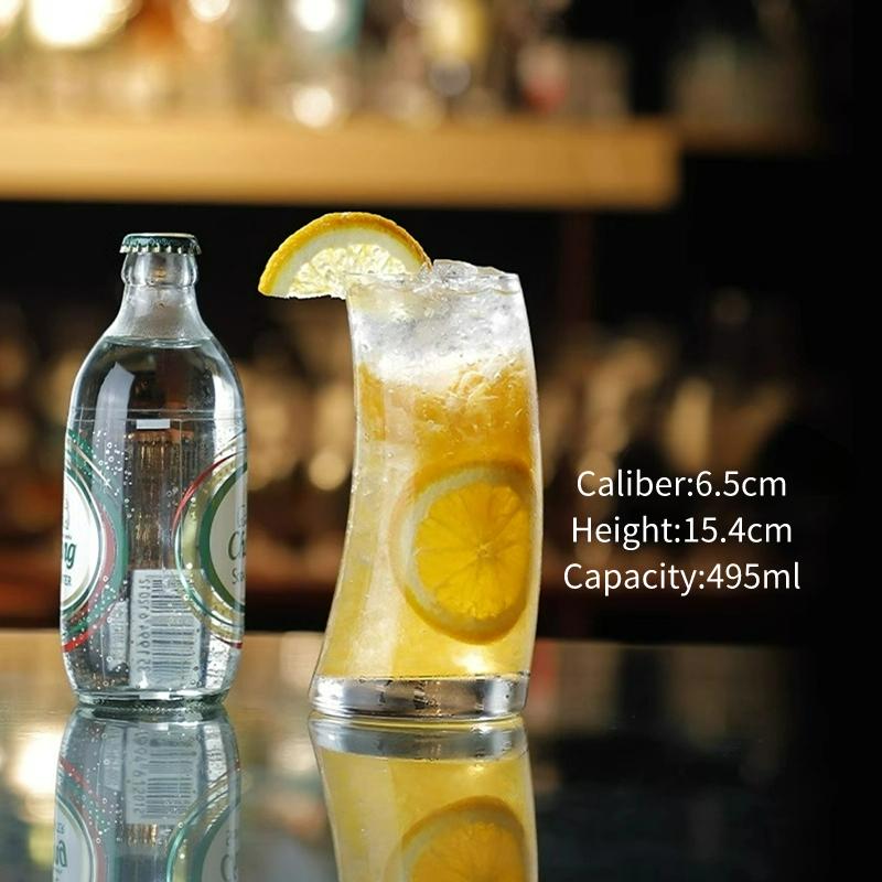 Creative Cocktail Glasses Cups High-looking Glass Juice Cup Tall Sparkling Fruit Wine Cup Personalized Beer Glass Cups Drinkware