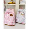 Süßer Hello Kitty Cartoon Rucksack für die Schule Mit Nylon-Aufbewahrung und Herz-Details Für Teenager und Mädchen